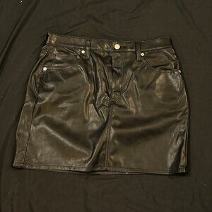Universal Thread Leather Mini Skirt (size 10)
